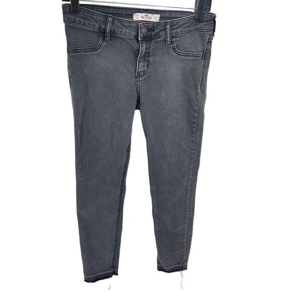 Hollister Womens Skinny Jeans Denim Mid Rise jegging Stretch Gray Size 5 / 27 - Picture 9 of 10